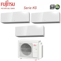 Climatizzatore Condizionatore Fujitsu Trial Split Inverter serie KG 12+12+12 con AOYG24KBTA3 R-32 Wi-Fi Integrato 12000+12000+12000