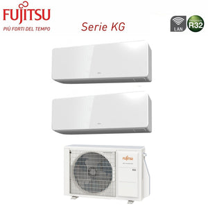 Climatizzatore Condizionatore Fujitsu Dual Split Inverter serie KG 9+12 con AOYG18KBTA2 R-32 Wi-Fi Integrato 9000+12000