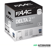 KIT AUTOMAZIONE FAAC 1056303445 PER CANCELLO SCORREVOLE DELTA 2 KIT MAX ANTA 500KG MOTRIDUTTORE 740