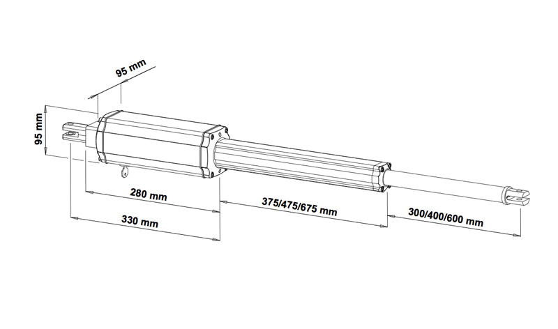 KIT AUTOMAZIONE PER CANCELLO BATTENTE 2 ANTE LINEARE 230V VDS 112542