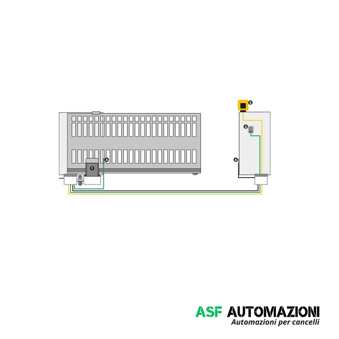 KIT AUTOMZIONE FAAC 10564944 PER CANCELLO SCORREVOLE 230V MAX 600 KG - MOD.746 E R Z16 