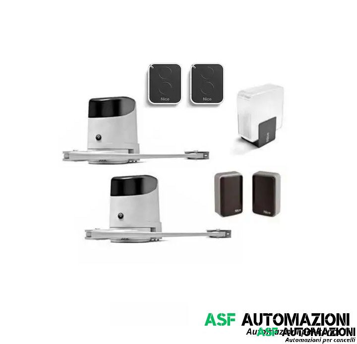 Kit Cancello - Cancelli Anta Battente Con Motori Articolato - Mod . Hoppkit - Lunghezza Anta Max 2.4Mt -  Alimentazione 24V 