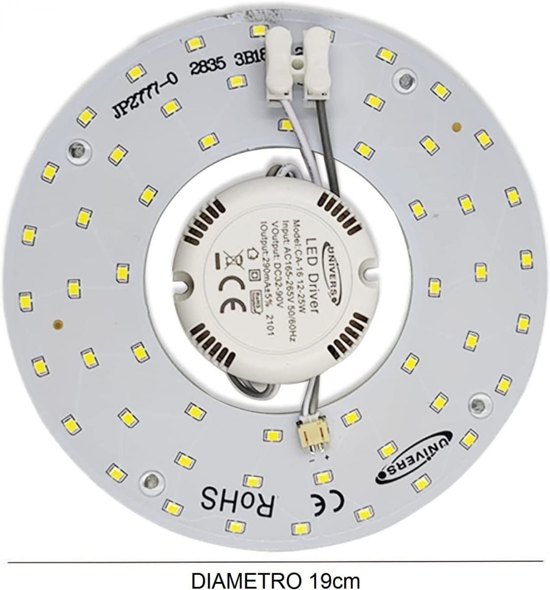 KIT CONVERSIONE CIRCOLINA 22W PANNELLO LED PLAFONIERA SMALL LUCE FREDDA NEON SMD CALAMITATO