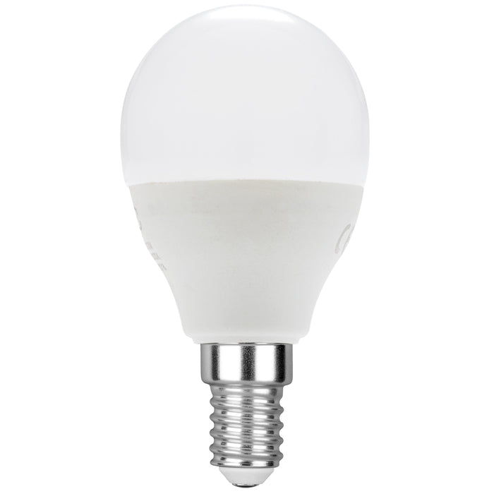 LAMPADINA LED GLOBO DIMMERABILE E14 6W 480LM 4000K 160° 45X82mm 25000h CRI80