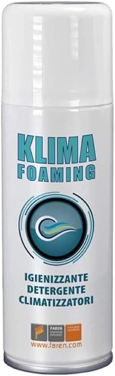 KLIMA FOAMING FAREN - CONDIZIONATORI DETERGENTE IGIENIZZANTE SPRAY SCHIUMOGENO - 400 ml