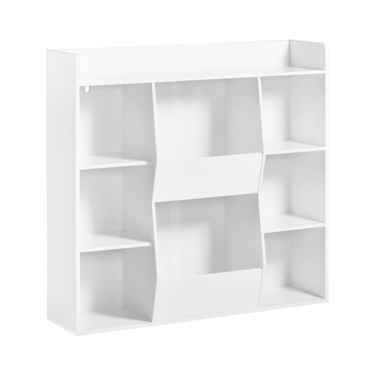 Libreria per bambini Scaffale con 8 scomparti aperti Scaffale per giocattoli Bianco 106x30 x104cm KMB55-W SoBuy