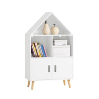 Libreria per bambini Scaffale per giocattoli Mensola portaoggetti Mobili per la camera dei bambini bianco 60x30x103cm KMB58-W SoBuy