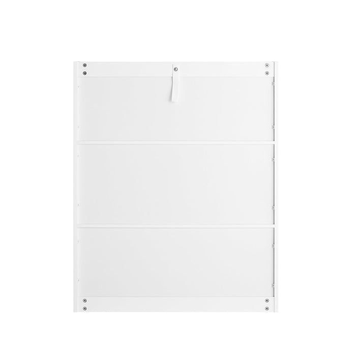 Libreria Per Bambini Scaffale Per Bambini Con Cassapanca Portagiochi Estraibile Mobili Cameretta Bianco 76x40x100cm KMB83-W