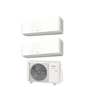 Climatizzatore Condizionatore Fujitsu Dual Split Inverter serie KM 9+9 con AOYG18KBTA2 R-32 Wi-Fi Integrato 9000+9000