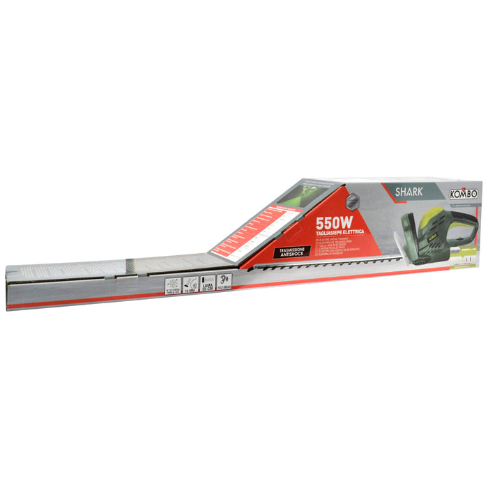 Tagliasiepe elettrico 550W, 230V/50Hz