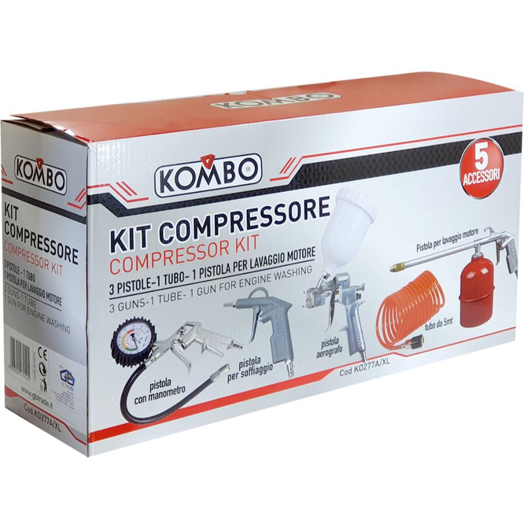 Kit 5 accessori per compressore