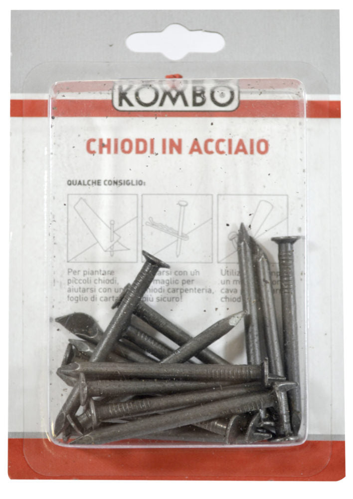 SET DI CHIODI PUNTA ACCIAO 3.7 X 50 GREZZI 70 GRAMMI