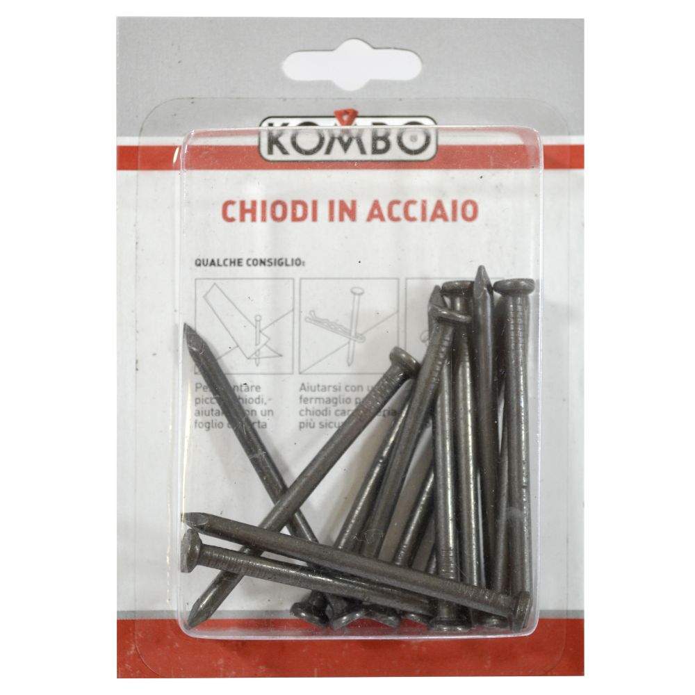 SET DI CHIODI PUNTA ACCIAO 3.7 X 60 GREZZI 70 GRAMMI