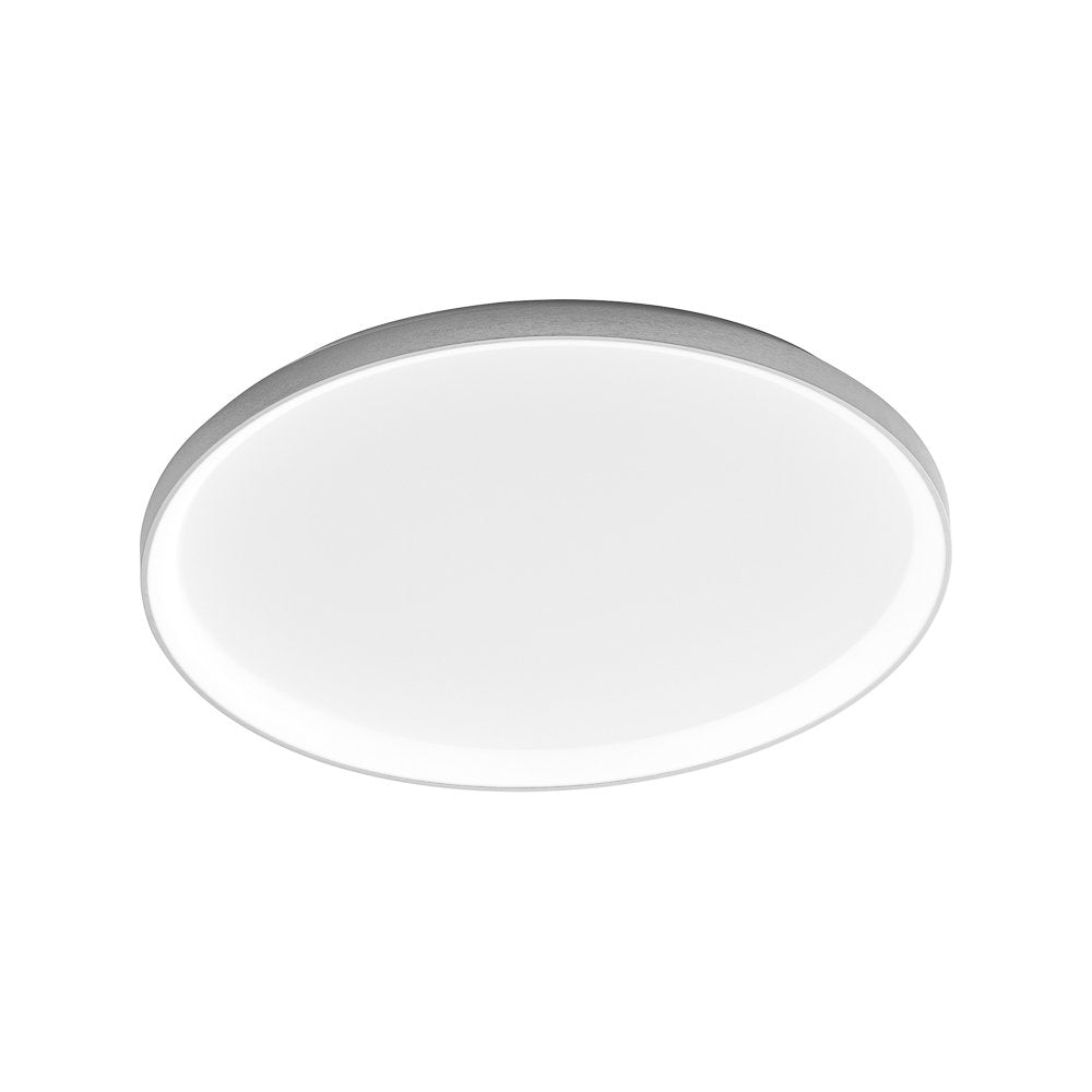 Plafoniera Moderna Krizia Alluminio Satinato Bianco 1 Modulo Led 60 W 3000 K