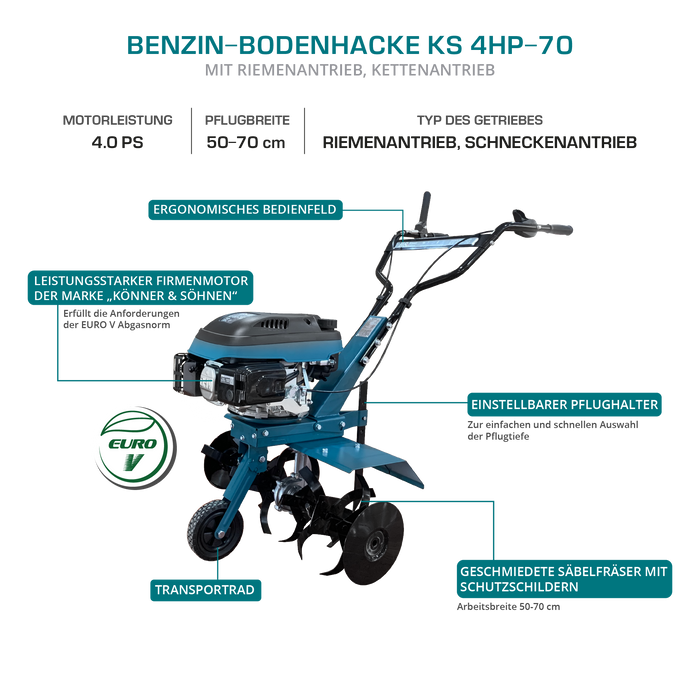 Motozappa a benzina KS 4HP-70