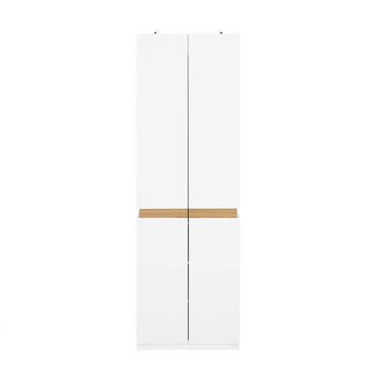 Armadio alto Mobile da ingresso Armadio multifunzionale Bianco 61x30x192cm KSB01-W