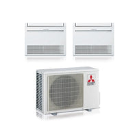 Climatizzatore Condizionatore Mitsubishi Pavimento MFZ-KT Dual Split Inverter 9000 + 9000 BTU con U.E. MXZ-2F42VF Gas R-32