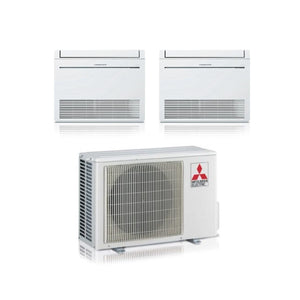 Climatizzatore Condizionatore Mitsubishi Pavimento MFZ-KT Dual Split Inverter 9000 + 9000 BTU con U.E. MXZ-2F42VF Gas R-32