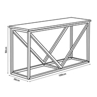 Mobile Portalegna Vaasa per Camino 50 x 100 x 30 cm [en.casa]