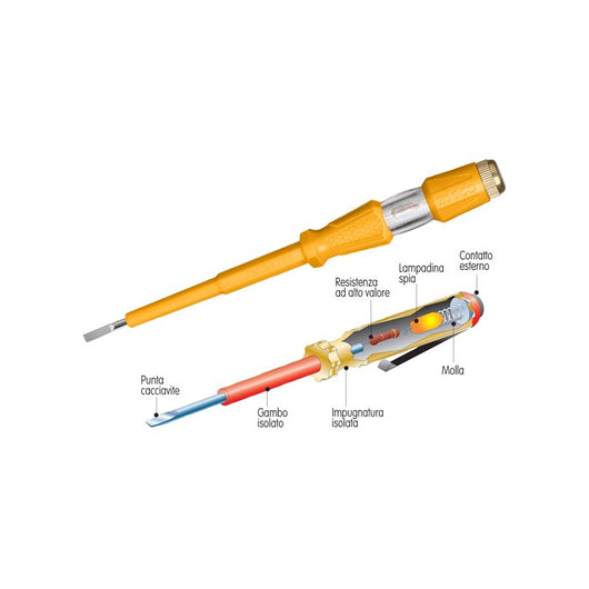 Cacciavite cercafase da 140 mm con diametro da 3 mm