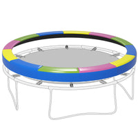 Copertura Tappeto Elastico  Pieghevole e Portatile Ø366x30 cm in Plastica PE e Schiuma Multicolore