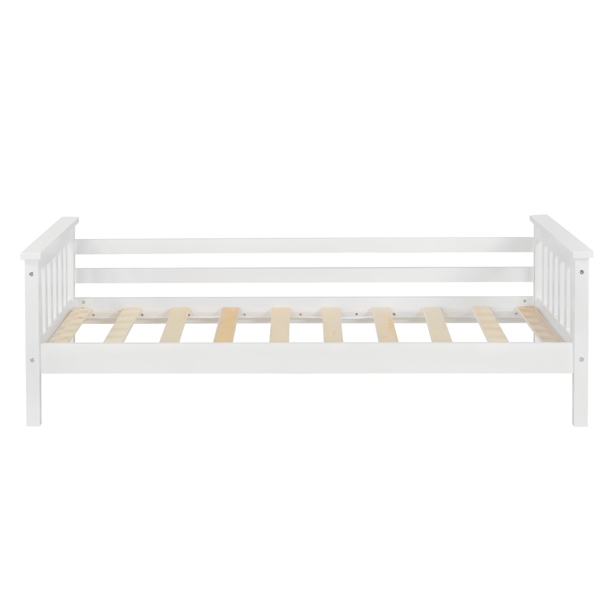 Letto per Bambino con Materasso Ipoallergenico a Schiuma Fredda 80x160 cm Letto di Design Moderno in Legno di Pino con