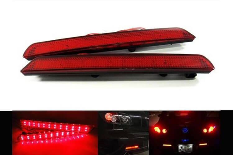 Kit 2 Fanali Posteriori A Led Rosso Per Mazda 3 Axela BK Rear Bumper Tail Brake Reflector Light