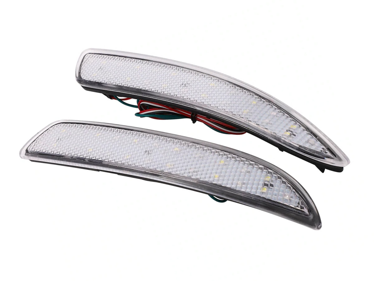 Kit 2 Fanali Posteriori A Led Trasparente Luce Bianco Rosso Per BMW E70 E71 X5 X6 2007-2013