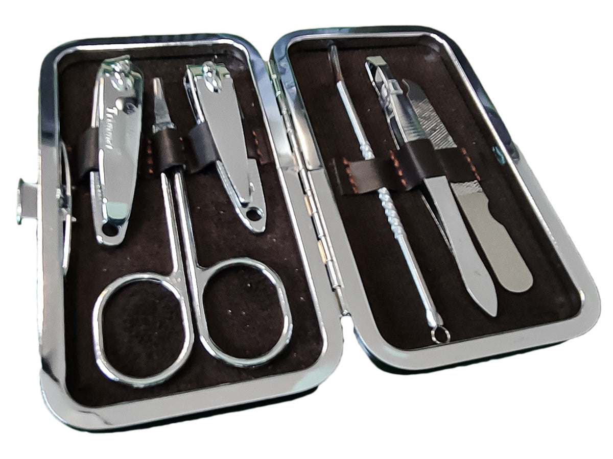 Kit 6 Pezzi Manicure Pedicure Set Tagliaunghie Forbici