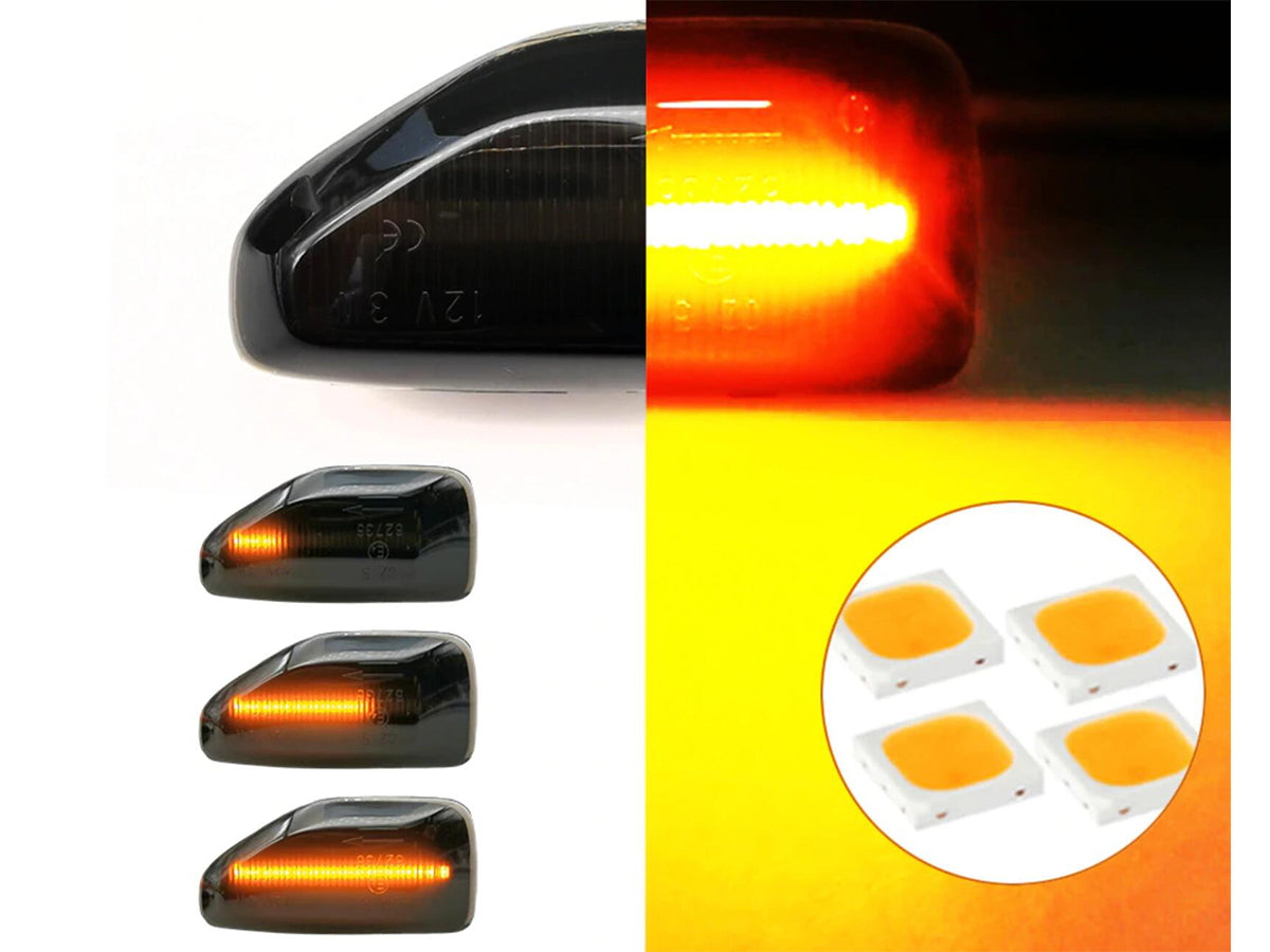 Kit Freccia Laterale a Led Side Marker Dinamica Lente Fume Dacia Logan Sandero II Duster 261651140R