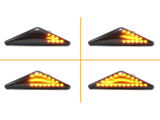 Kit Freccia Laterale a Led Side Marker Dinamica Lente Fume Ford Mondeo Focus MK1 OEM 4311404PBS 185759002 4311404NU