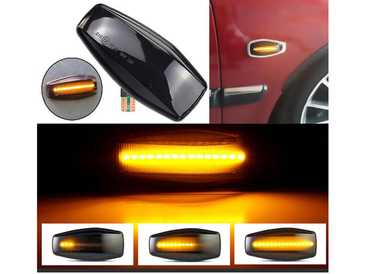 Kit Freccia Laterale a Led Side Marker Dinamica Lente Fume Hyundai i10 Sonata Tucson Terracan Trajet Matrix