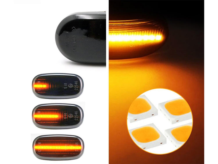 Kit Freccia Laterale a Led Side Marker Dinamica Lente Fume SUZUKI Jimny Lapin Carry Mazda Chevrolet Cruze