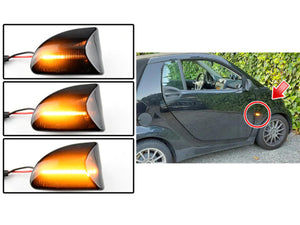 Kit Freccia Laterale a Led Side Marker Dinamica Lente Fume Smart Fortwo W451 Coupe 4519067700C40A