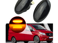 Kit Freccia Laterale a Led Side Marker Dinamica Lente Fume Smart W450 W452 Mercedes Benz W168 W415 W639 W447