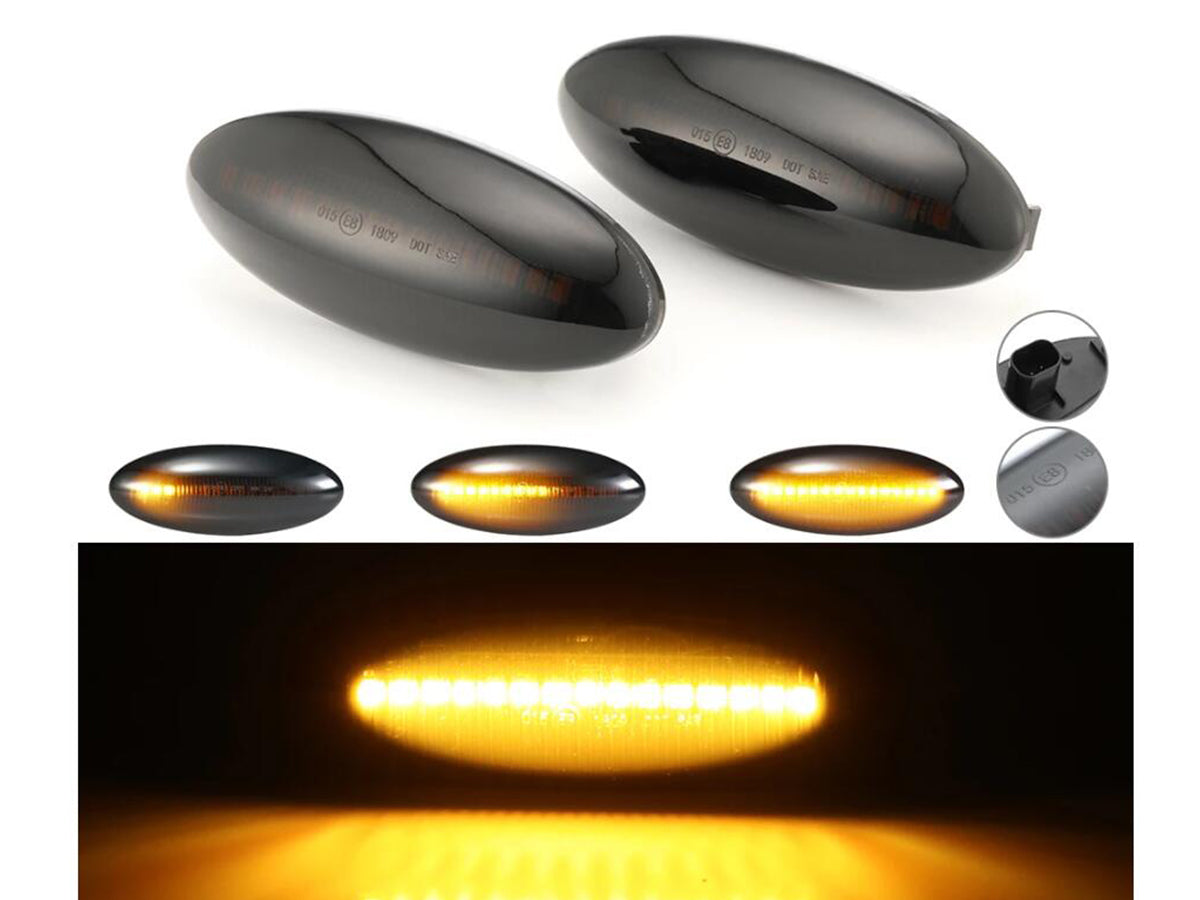 Kit Freccia Laterale a Led Side Marker Dinamica Lente Fume Toyota Yaris MK2 RAV4 MK3 Auris Mk1 Corolla