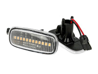 Kit Freccia Laterale a Led Side Marker Lente Trasparente Luce Arancione Per Audi TT A2 8L A3 S3 B5 A4 S4 RS4 A6 S6 C5