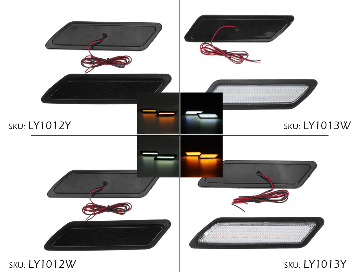 Kit Freccia Laterale a Led Side Marker Lente Trasparente Luce Bianco Per BMW Serie 3 F30 320 328 330 340 335 ActiveHybrid 3 2013-2015