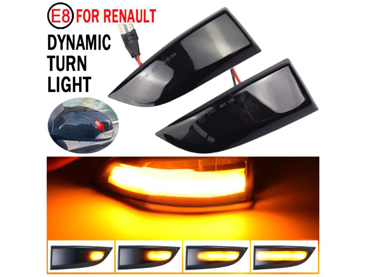 Kit Freccia Led Specchietto Retrovisore Dinamico Sequenziale Renault Grand Scenic III Megane Fluence