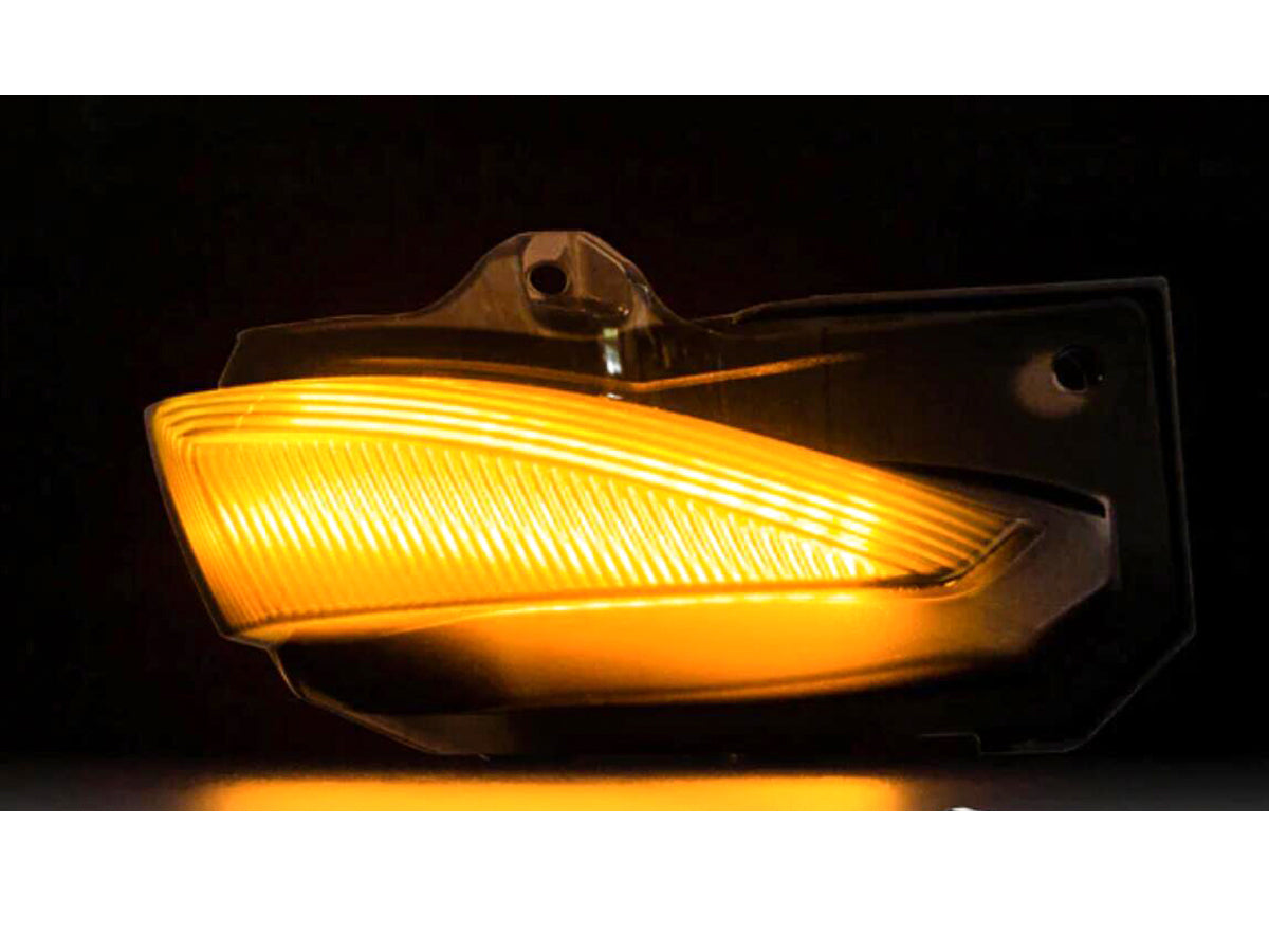 Kit Freccia Led Specchietto Retrovisore Dinamico Sequenziale Toyota Corolla Dopo 2019 Lente Fume Arancione