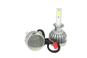 Kit Full Lampada Led Cob H1 20W 12V 24V Bianco 6000K Per Abbagliante e Fendinebbia Senza Driver