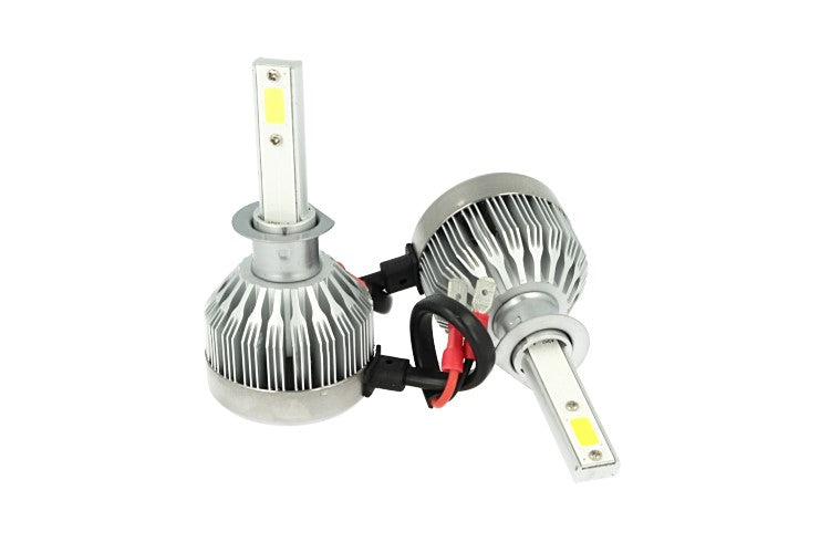 Kit Full Lampada Led Cob H1 20W 12V 24V Bianco 6000K Per Abbagliante e Fendinebbia Senza Driver