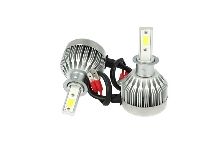 Kit Full Lampada Led Cob H3 20W 12V 24V Bianco 6000K Per Abbagliante e Fendinebbia Senza Driver