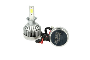 Kit Full Lampada Led Cob H3 20W 12V 24V Bianco 6000K Per Abbagliante e Fendinebbia Senza Driver