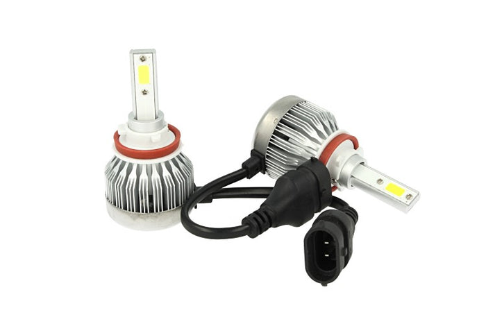 Kit Full Lampada Led Cob H8 H11 H9 20W 12V 24V Bianco 6000K Per Abbagliante e Fendinebbia Senza Driver