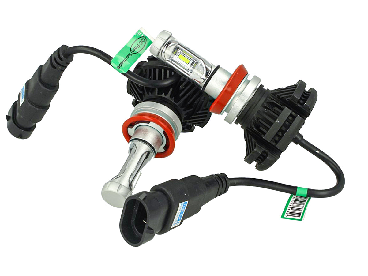 Kit Full Lampada Led H8 H11 12V 24V 30W 3600 Lumen IP67 Per Abbagliante e Fendinebbia Senza Driver