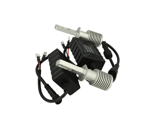 Kit Full Led Canbus H1 30W Slim 12V 24V Dissipatore In Alluminio 3000 Lumens Bianco Ghiaccio