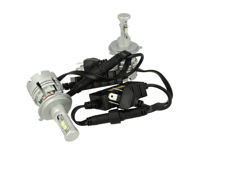 Kit Full Led Canbus H4 40W/40W Premium Modello Top Specifico Per Camion 24V e Auto Lussuoso Ultima Generazione Con Cree XHP50