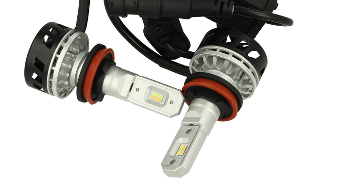 Kit Full Led Canbus H8 H11 30W Dual Color 6000K 3000K Doppio Colore Bianco Giallo Super Luminoso e Antinebbia 12V 24V 5000lm