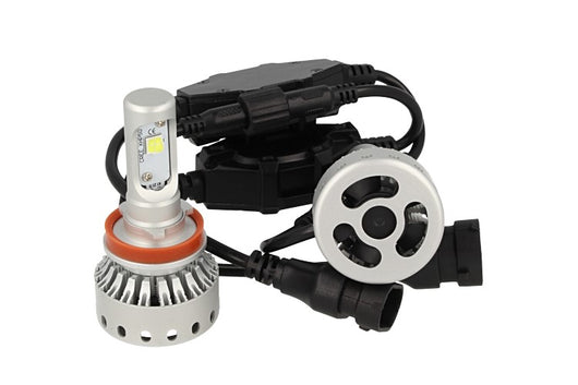 Kit Full Led Canbus H8 H11 H9 40W 5000 Lumens Con Ventilatore 12V 24V 2 Cree XHP 50